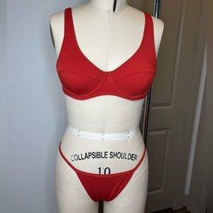 Red Two Piece Bikini